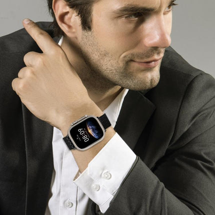 Nine-Bead Magnetic Loop Steel Watch Band