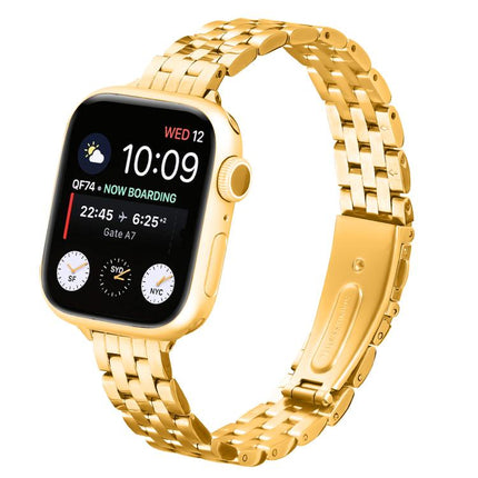 Small Waist Slingshot Buckle Steel Watch Band, For Apple Watch 46mm / 49mm / 45mm / 44mm, For Apple Watch 42mm / 41mm / 40mm / 38mm - DealBuddy