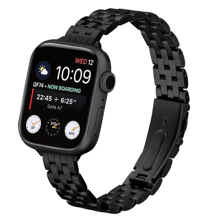 Small Waist Slingshot Buckle Steel Watch Band, For Apple Watch 46mm / 49mm / 45mm / 44mm, For Apple Watch 42mm / 41mm / 40mm / 38mm - DealBuddy