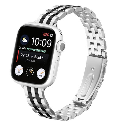 Small Waist Slingshot Buckle Steel Watch Band, For Apple Watch 46mm / 49mm / 45mm / 44mm, For Apple Watch 42mm / 41mm / 40mm / 38mm - DealBuddy