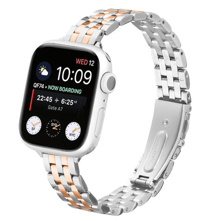 Small Waist Slingshot Buckle Steel Watch Band, For Apple Watch 46mm / 49mm / 45mm / 44mm, For Apple Watch 42mm / 41mm / 40mm / 38mm - DealBuddy