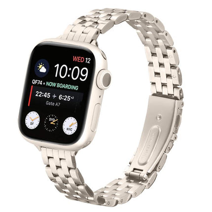 Small Waist Slingshot Buckle Steel Watch Band, For Apple Watch 46mm / 49mm / 45mm / 44mm, For Apple Watch 42mm / 41mm / 40mm / 38mm - DealBuddy
