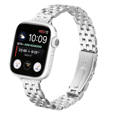 Small Waist Slingshot Buckle Steel Watch Band, For Apple Watch 46mm / 49mm / 45mm / 44mm, For Apple Watch 42mm / 41mm / 40mm / 38mm - DealBuddy