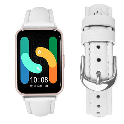 Slim Genuine Leather Watch Band, For Samsung Galaxy Fit3 - DealBuddy