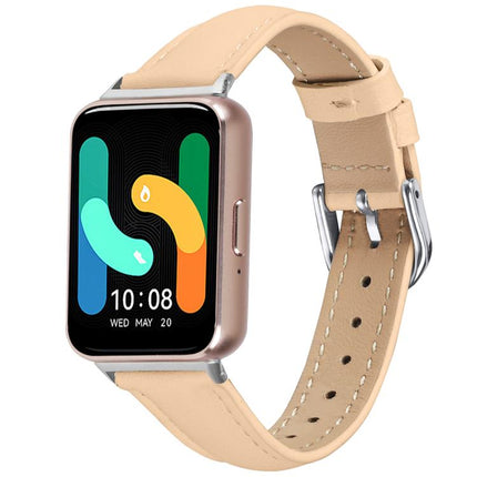 Slim Genuine Leather Watch Band, For Samsung Galaxy Fit3 - DealBuddy