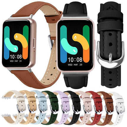 Slim Genuine Leather Watch Band, For Samsung Galaxy Fit3 - DealBuddy