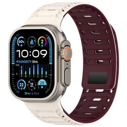 Mountain Armor Magnetic Silicone Watch Band, For Apple Watch 46mm / 49mm / 45mm / 44mm, For Apple Watch 42mm / 41mm / 40mm / 38mm - DealBuddy