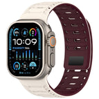 For Apple Watch 42mm / 41mm / 40mm / 38mm / Starlight Burgundy