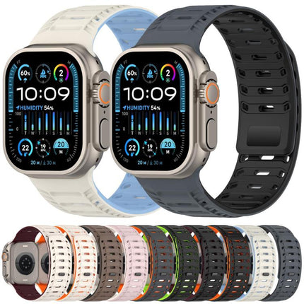 Mountain Armor Magnetic Silicone Watch Band, For Apple Watch 46mm / 49mm / 45mm / 44mm, For Apple Watch 42mm / 41mm / 40mm / 38mm - DealBuddy