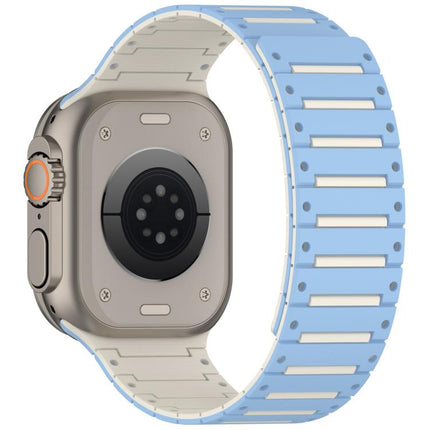 Colorful Spirit Piano Soft Magnetic Two-tone Watch Band, For Apple Watch 46mm / 49mm / 45mm / 44mm - DealBuddy