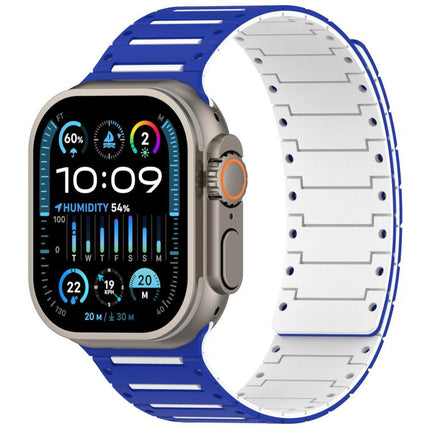Colorful Spirit Piano Soft Magnetic Two-tone Watch Band, For Apple Watch 46mm / 49mm / 45mm / 44mm - DealBuddy