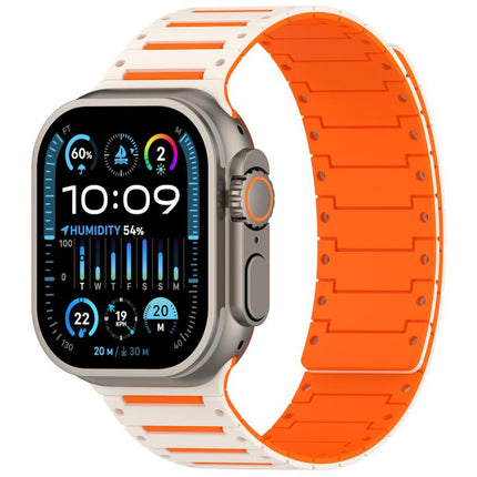 Colorful Spirit Piano Soft Magnetic Two-tone Watch Band, For Apple Watch 46mm / 49mm / 45mm / 44mm - DealBuddy