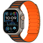 For Apple Watch 46mm / 49mm / 45mm / 44mm / Black Orange