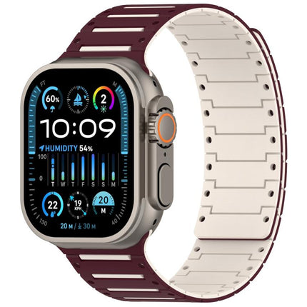 Colorful Spirit Piano Soft Magnetic Two-tone Watch Band, For Apple Watch 46mm / 49mm / 45mm / 44mm - DealBuddy