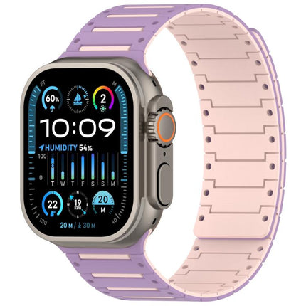 Colorful Spirit Piano Soft Magnetic Two-tone Watch Band, For Apple Watch 46mm / 49mm / 45mm / 44mm - DealBuddy