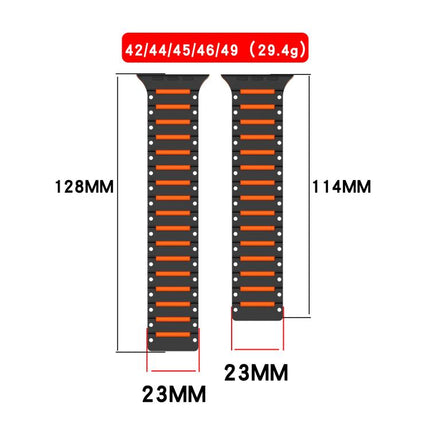 Colorful Spirit Piano Soft Magnetic Two-tone Watch Band, For Apple Watch 46mm / 49mm / 45mm / 44mm - DealBuddy