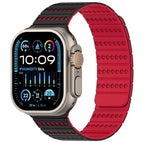 For Apple Watch 46mm / 49mm / 45mm / 44mm / Black Red
