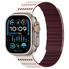 For Apple Watch 46mm / 49mm / 45mm / 44mm / Starlight Burgundy