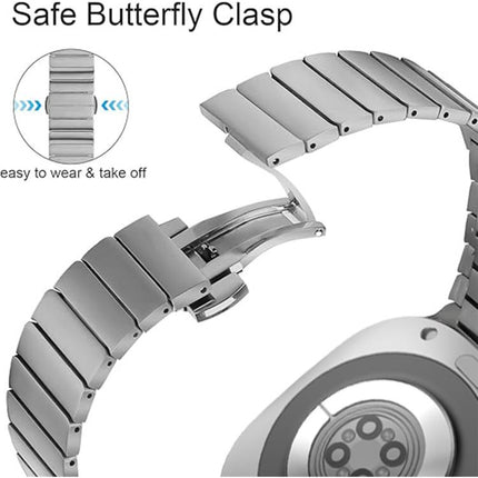 One-bead Butterfly Buckle Stainless Steel Watch Band