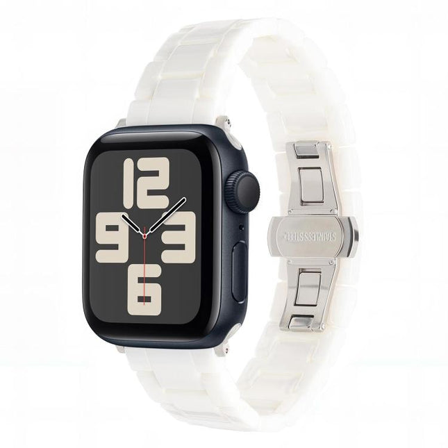 Tank Grain Ceramics Watch Band, For Apple Watch 46mm / 49mm / 45mm / 44mm, For Apple Watch 42mm / 41mm / 40mm / 38mm - DealBuddy