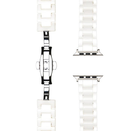 Tank Grain Ceramics Watch Band, For Apple Watch 46mm / 49mm / 45mm / 44mm, For Apple Watch 42mm / 41mm / 40mm / 38mm - DealBuddy
