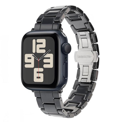 Tank Grain Ceramics Watch Band, For Apple Watch 46mm / 49mm / 45mm / 44mm, For Apple Watch 42mm / 41mm / 40mm / 38mm - DealBuddy
