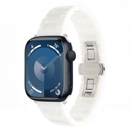 Tank Grain Ceramics Watch Band, For Apple Watch 46mm / 49mm / 45mm / 44mm, For Apple Watch 42mm / 41mm / 40mm / 38mm - DealBuddy