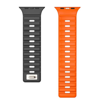 Norman Magnetic Silicone Watch Band, For Apple Watch 46mm / 49mm / 45mm / 44mm, For Apple Watch 42mm / 41mm / 40mm / 38mm - DealBuddy