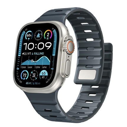 Norman Magnetic Silicone Watch Band, For Apple Watch 46mm / 49mm / 45mm / 44mm, For Apple Watch 42mm / 41mm / 40mm / 38mm - DealBuddy