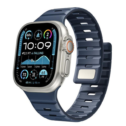 Norman Magnetic Silicone Watch Band, For Apple Watch 46mm / 49mm / 45mm / 44mm, For Apple Watch 42mm / 41mm / 40mm / 38mm - DealBuddy