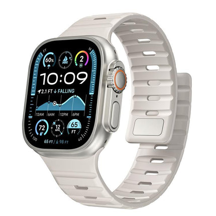 Norman Magnetic Silicone Watch Band, For Apple Watch 46mm / 49mm / 45mm / 44mm, For Apple Watch 42mm / 41mm / 40mm / 38mm - DealBuddy