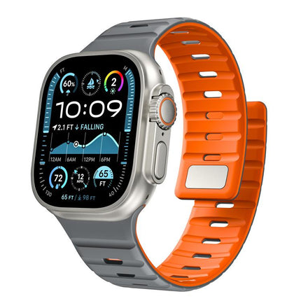 Norman Magnetic Silicone Watch Band, For Apple Watch 46mm / 49mm / 45mm / 44mm, For Apple Watch 42mm / 41mm / 40mm / 38mm - DealBuddy
