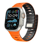 For Apple Watch 42mm / 41mm / 40mm / 38mm / Orange Black