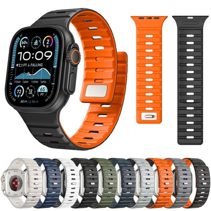 Norman Magnetic Silicone Watch Band, For Apple Watch 46mm / 49mm / 45mm / 44mm, For Apple Watch 42mm / 41mm / 40mm / 38mm - DealBuddy