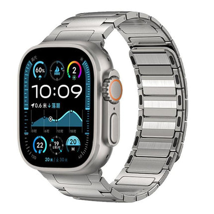 I-Beam Magnetic Stainless Steel Strap, For Apple Watch 46mm / 49mm / 45mm / 44mm, For Apple Watch 42mm / 41mm / 40mm / 38mm - DealBuddy