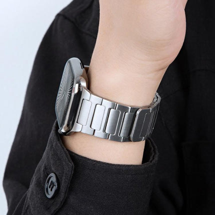 I-Beam Magnetic Stainless Steel Strap, For Apple Watch 46mm / 49mm / 45mm / 44mm, For Apple Watch 42mm / 41mm / 40mm / 38mm - DealBuddy