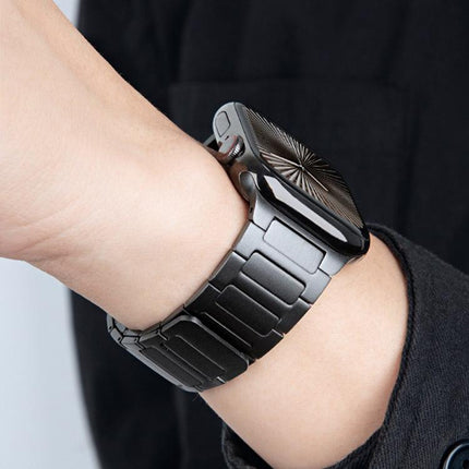 I-Beam Magnetic Stainless Steel Strap, For Apple Watch 46mm / 49mm / 45mm / 44mm, For Apple Watch 42mm / 41mm / 40mm / 38mm - DealBuddy