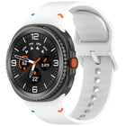 For Samsung Galaxy Watch8 / Watch8 Classic Stitched Solid Color Silicone Watch Band