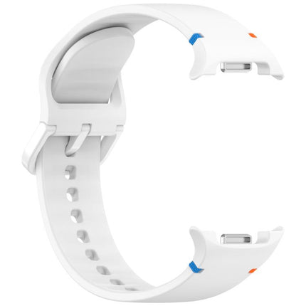 For Samsung Galaxy Watch8 / Watch8 Classic Stitched Solid Color Silicone Watch Band