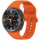 For Samsung Galaxy Watch8 / Watch8 Classic Stitched Solid Color Silicone Watch Band, S, M - DealBuddy