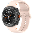For Samsung Galaxy Watch8 / Watch8 Classic Stitched Solid Color Silicone Watch Band