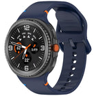 For Samsung Galaxy Watch8 / Watch8 Classic Stitched Solid Color Silicone Watch Band