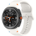 For Samsung Galaxy Watch8 / Watch8 Classic Stitched Solid Color Silicone Watch Band