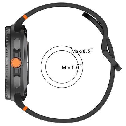 For Samsung Galaxy Watch8 / Watch8 Classic Stitched Solid Color Silicone Watch Band