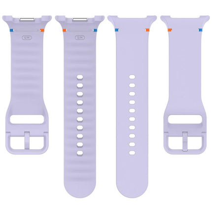For Samsung Galaxy Watch8 / Watch8 Classic Stitched Solid Color Silicone Watch Band