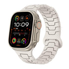 Steel Dragon Scale Magnetic Silicone Watch Band