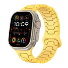 Steel Dragon Scale Magnetic Silicone Watch Band