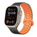 For Apple Watch 46mm / 49mm / 45mm / 44mm / Midnight Black Orange