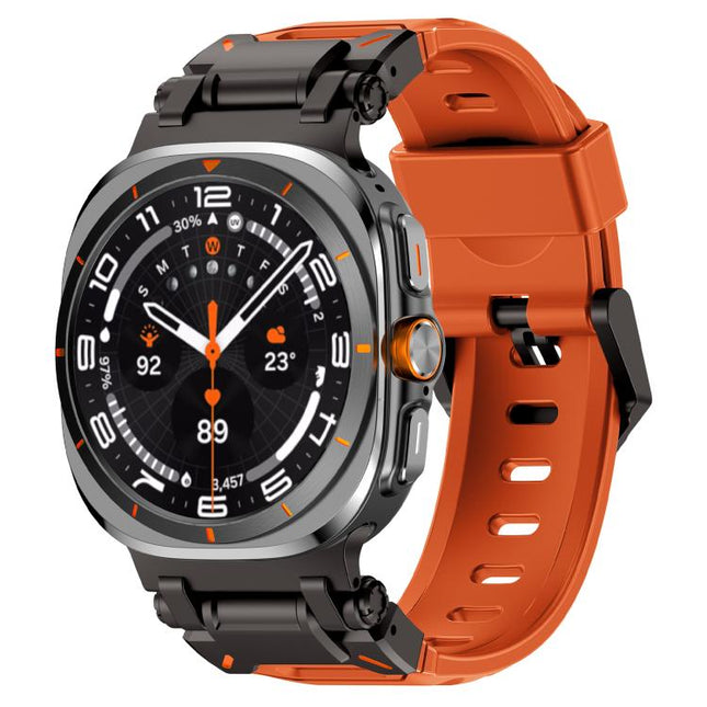 Explorer Metal Head Fluororubber Watch Band