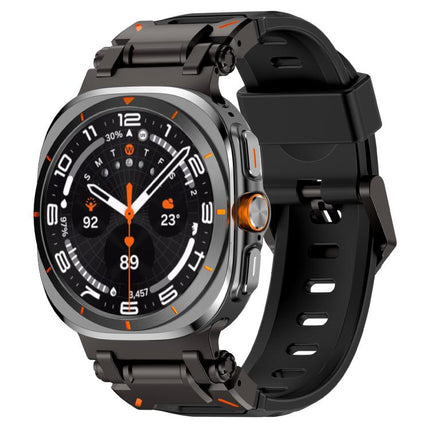 Explorer Metal Head Fluororubber Watch Band